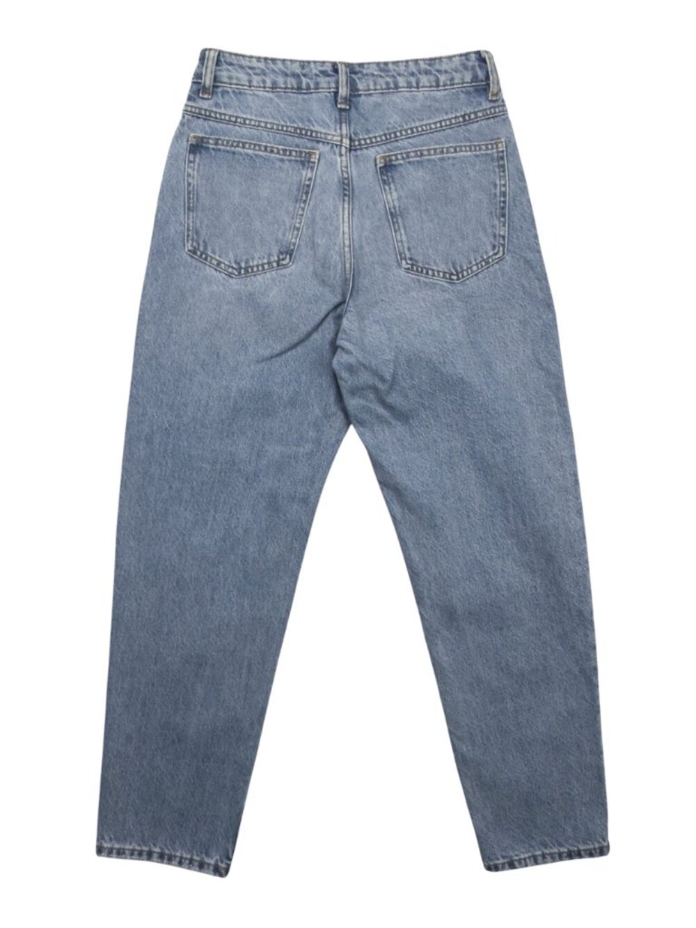 Mango Newmom Comfort High Rise Jeans Womens Size 4 Medium Blue 27011242 - Picture 5 of 14